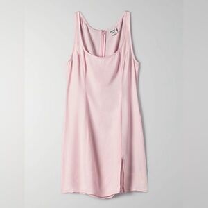 Aritzia Sunday Best Honey Rider Light Pink Slip Dress
